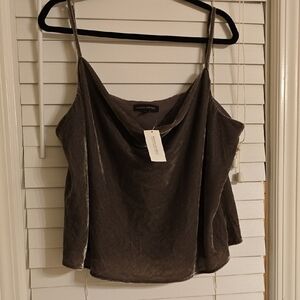 Banana Republic Gray Camisole Top with Thin Straps